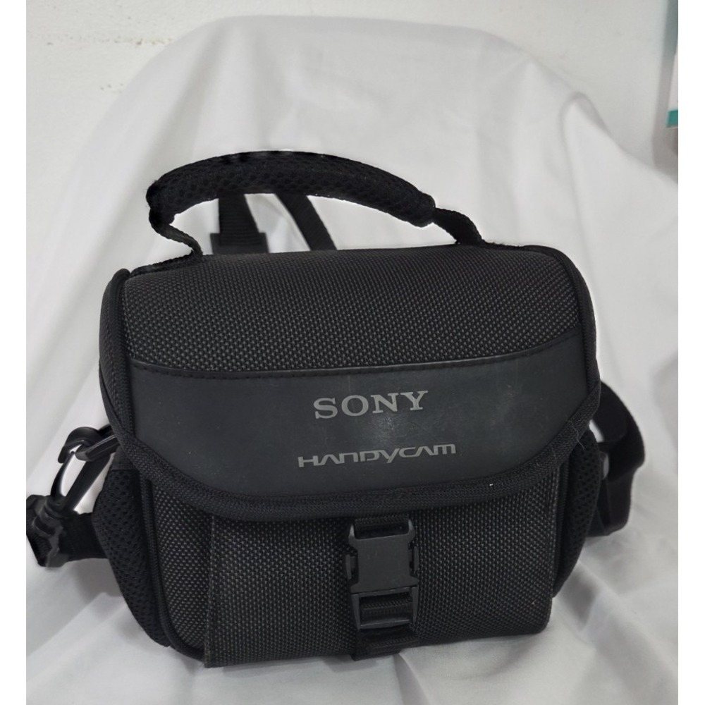 Sony HandyCam Camcorder Padded Carrying Soft Case Camera Bag Black with strap